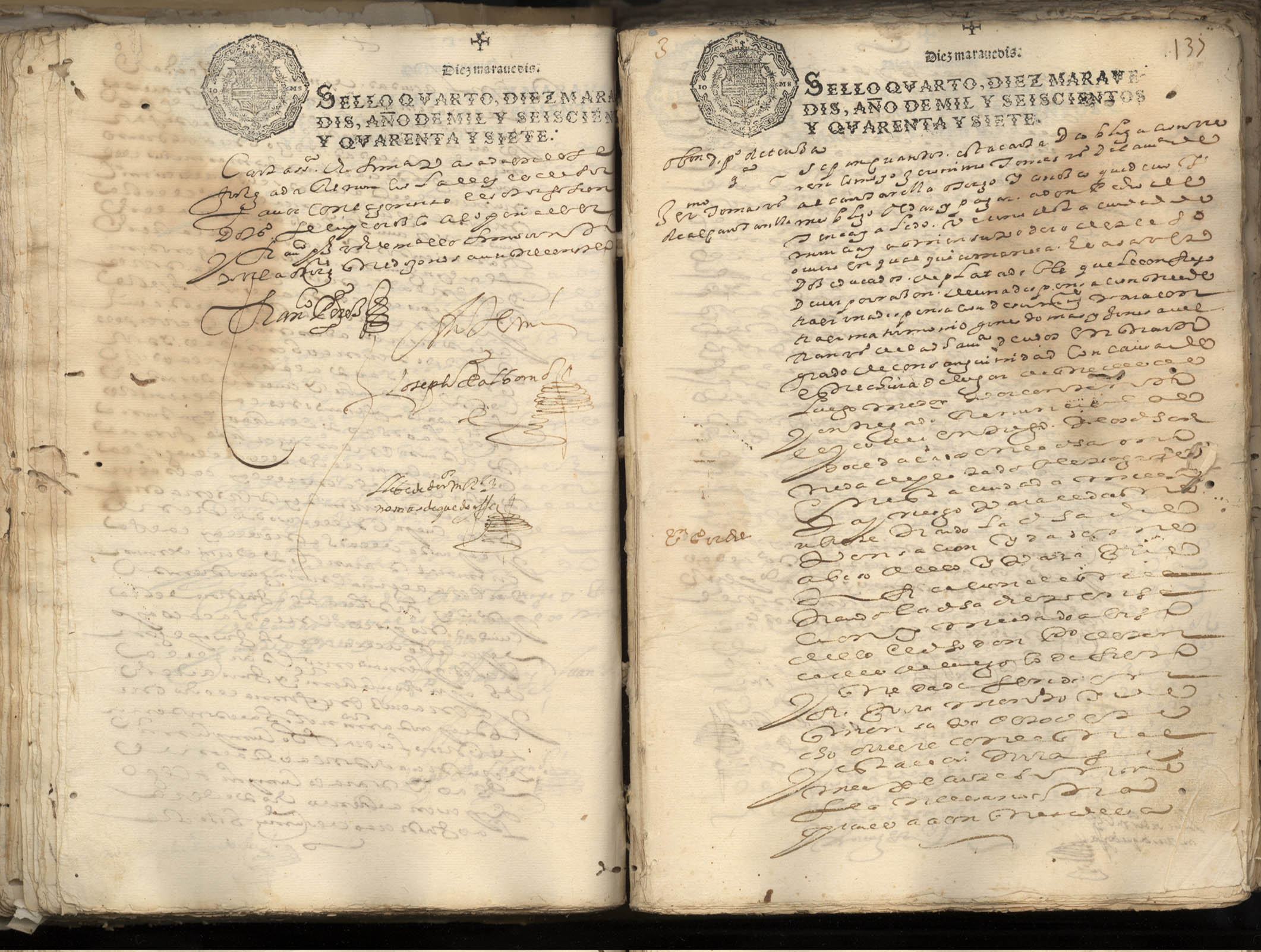 Registro de José Albornoz, Murcia de 1647-1648.